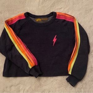 Aviator nation, cropped sweatshirt